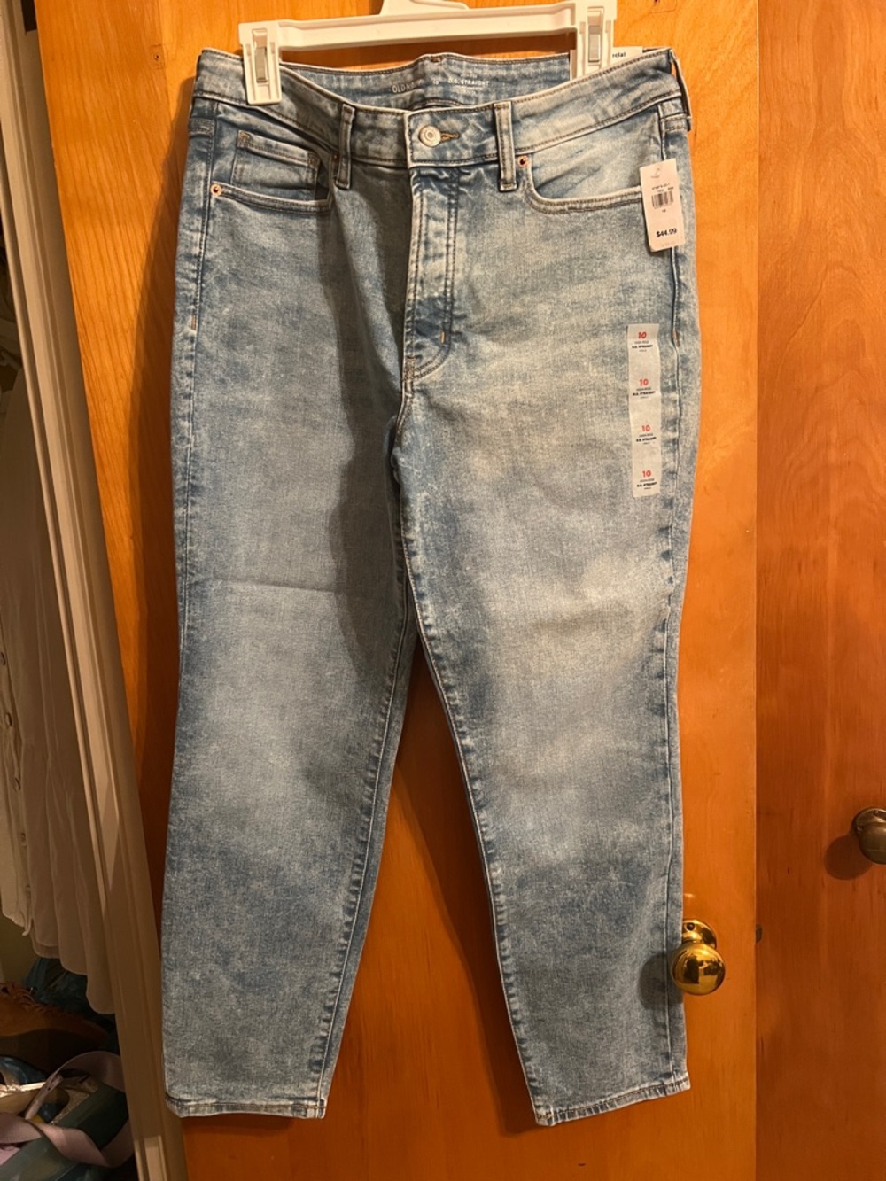 Old Navy Light Wash High-Rise OG Straight Ankle Jeans